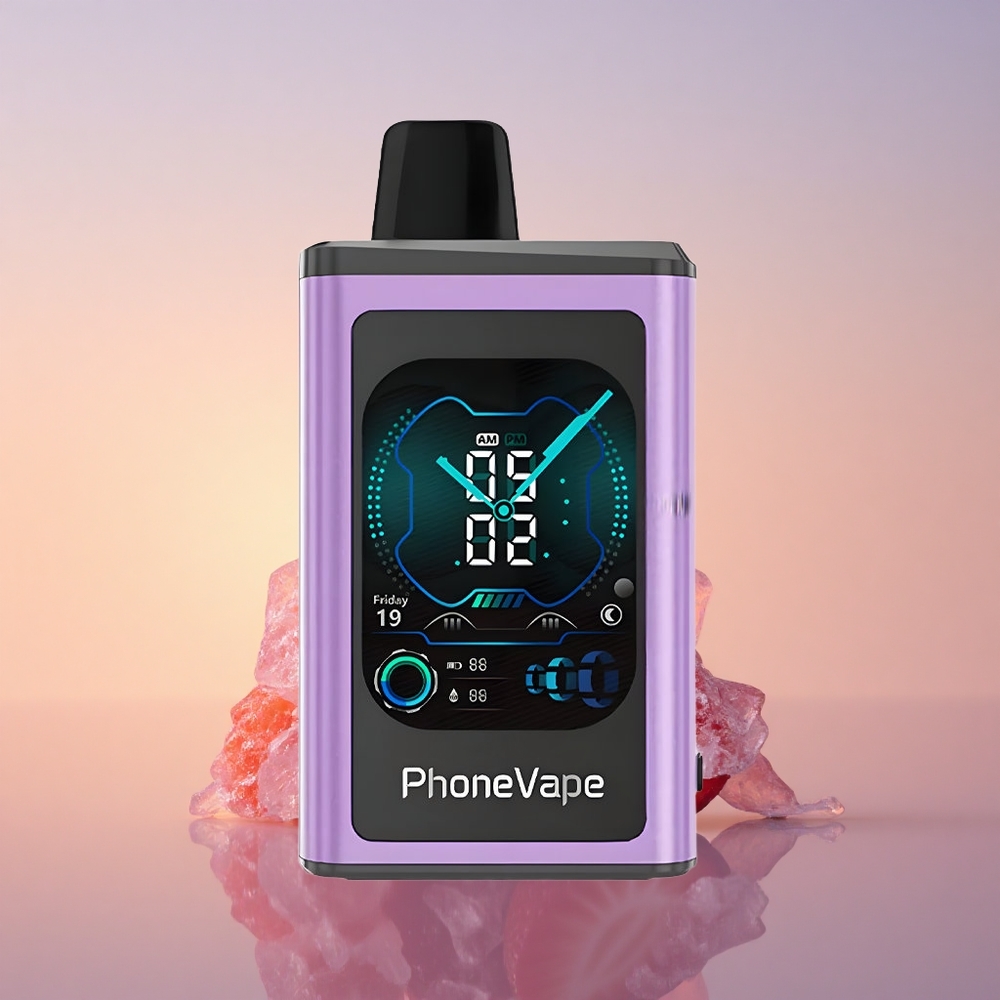 JNR PhoneVape 30000 Jagoda Led s Turbo Načinom in Nastavljivim Zrakotokom
