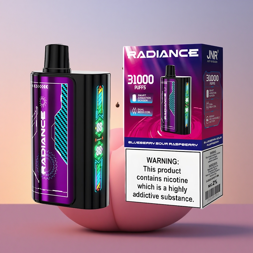 JNR Radiance 31000 Borovična Kisla Malina Dual Mesh Coil 28ml Type-C