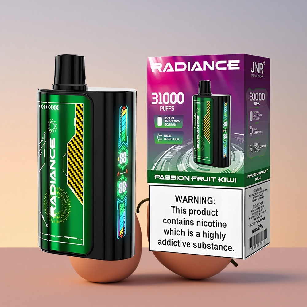 JNR Radiance 31000 Marakuja Kivi Dual Mesh Zaslonska Animacija