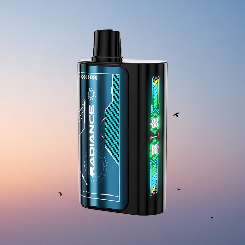 JNR Radiance 31000 Modra Malina Led z Dvojno Mrežno Tuljavo in 28ml E-tekočine