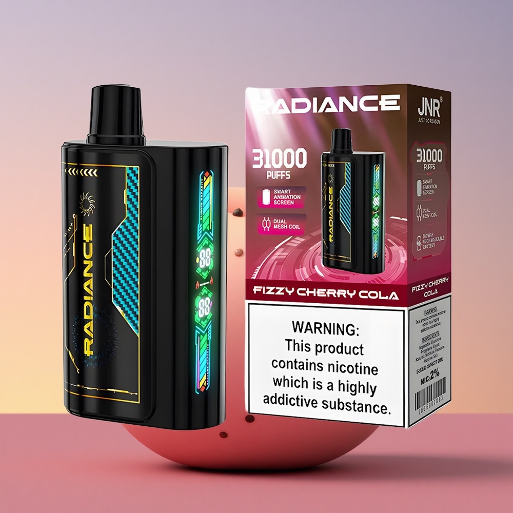 JNR Radiance 31000 Šampanjski Češnjev Kola z Dual Mesh Coil in 950 mAh Baterijo