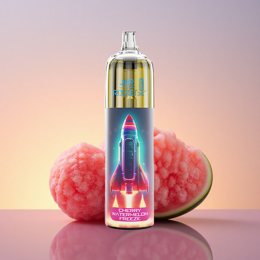 JNR Rocket-X 12400 Češnjevo-Lubenčni Zamrz z RGB Osvetlitvijo in Nastavljivim Pretokom Zraka