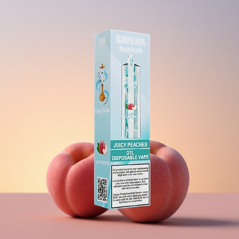 JNR Shisha Hookah 12000 Sočne Breskve 24ml 750mAh Type-C