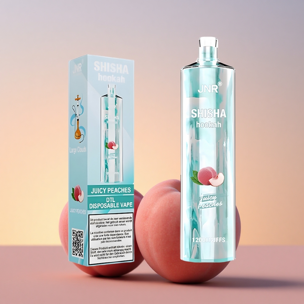 JNR Shisha Hookah 12000 Sočne Breskve 24ml 750mAh Type-C