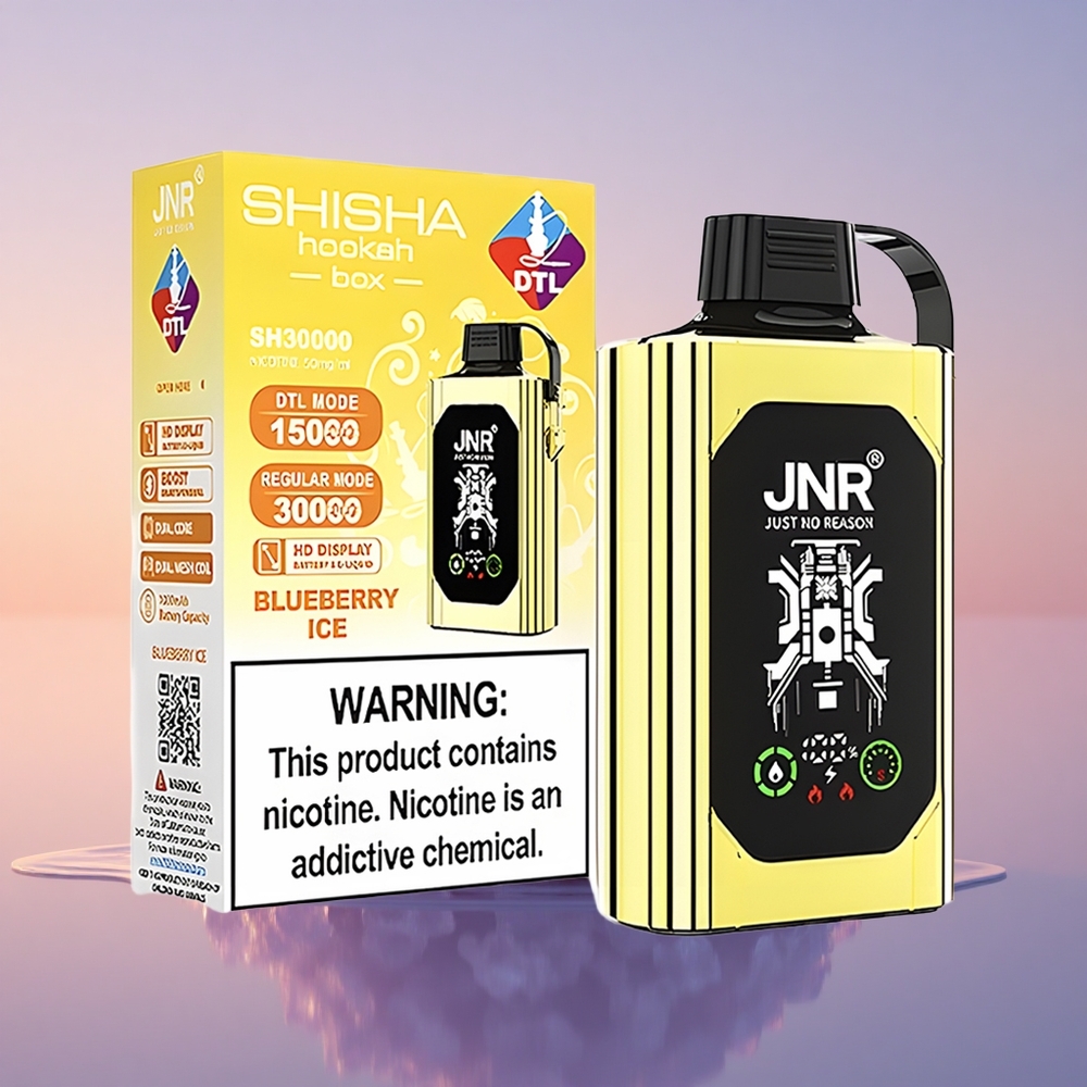 JNR Shisha Hookah Box 20500 Borovični Led z Dvojnim Jedrom in Hitrim Polnjenjem