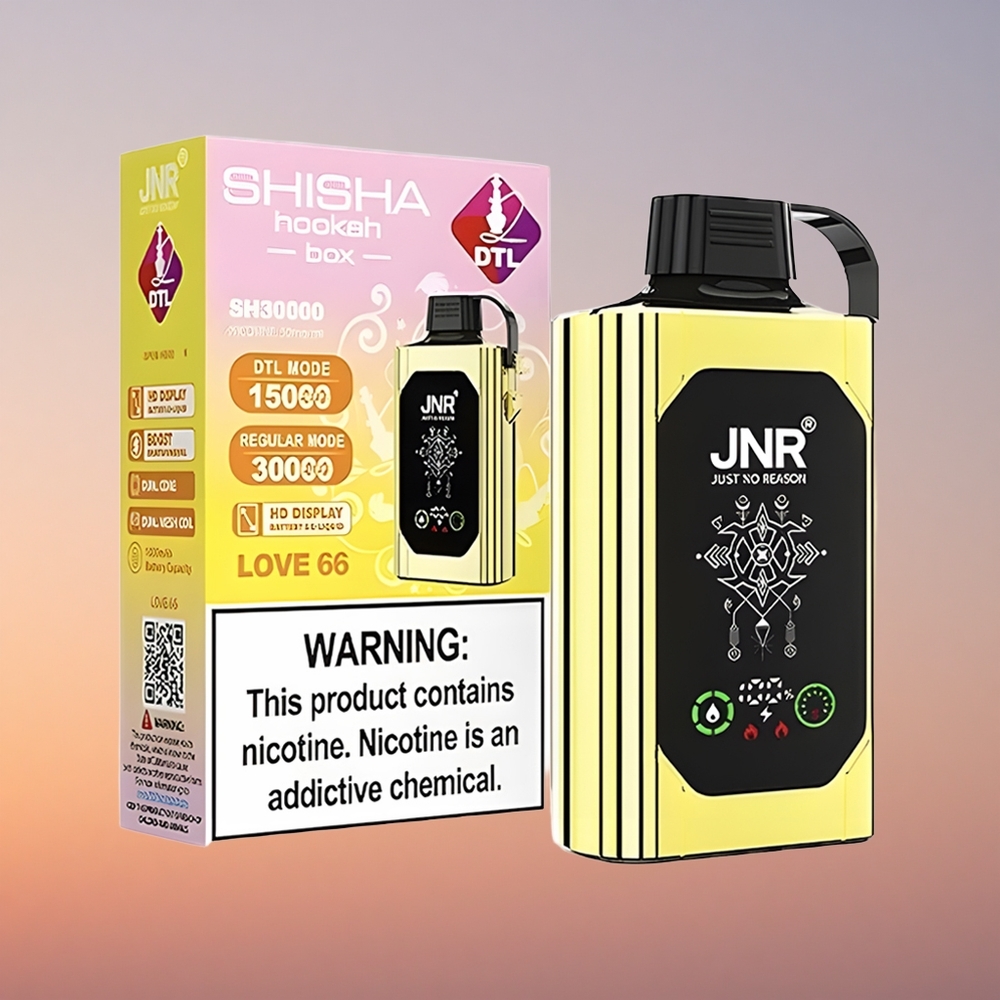 JNR Shisha Hookah Box 20500 Ljubezen 66 HD Dvojno Mrežno Navitje Hitro Polnjenje