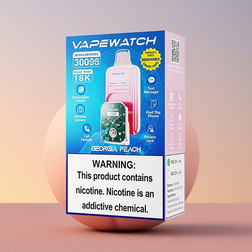 JNR VapeWatch 30000 Breskva Slovenije 1000mAh Dual Mesh Tip-C
