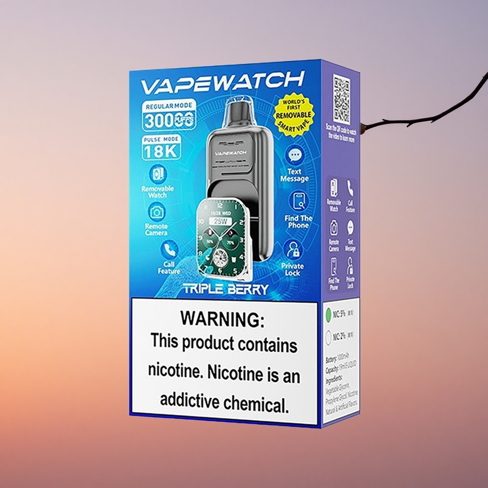 JNR VapeWatch 30000 Trojno Jagodični Dual Mesh Coil Type-C