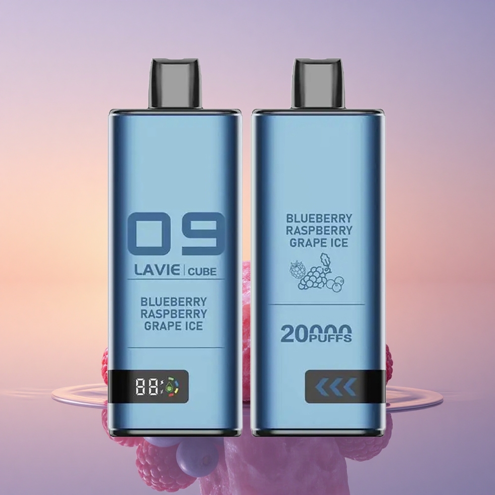 Lavie Cube 20000 Puffs Borovnica Malina Grozdje Led s 600mAh in 28ML
