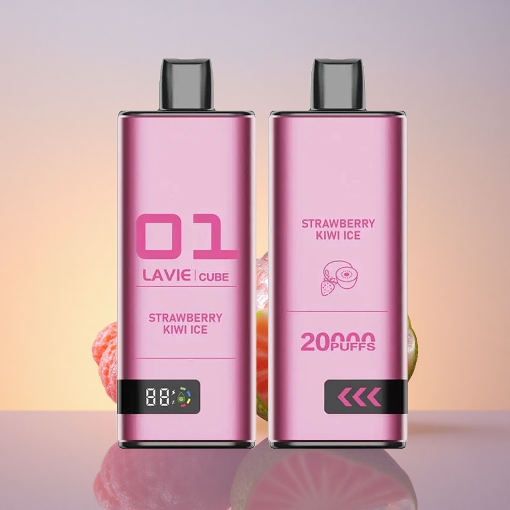 Lavie Cube 20000 Puffs Jagoda Kivi Led z 28ML in Type C