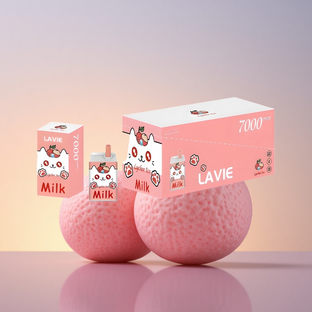 Lavie Milk 7000 Puffs Litchi Led 600mAh Tip C