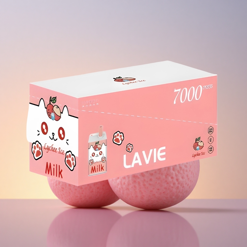 Lavie Milk 7000 Puffs Litchi Led 600mAh Tip C