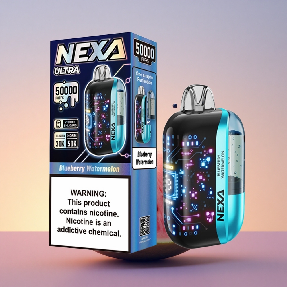 NEXA Ultra 50000 Puffs Borovnica Lubenica 20ml Dual Mesh