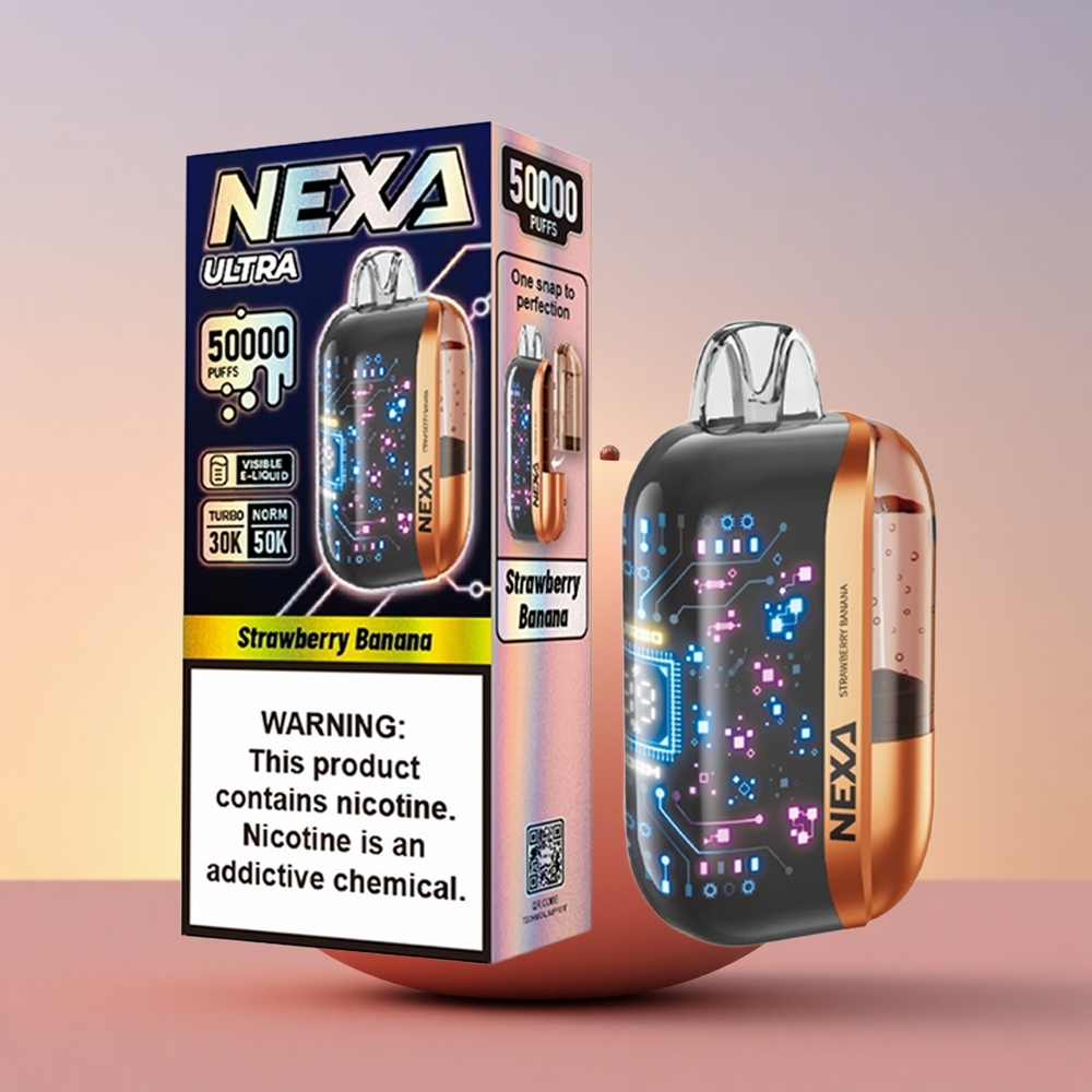 NEXA Ultra 50000 Puffs Jagoda Banana 20ml 5% 0.9ohm