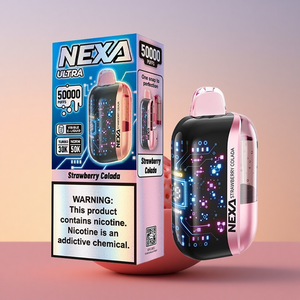 NEXA Ultra 50000 Puffs Jagodna Kolada 20ml 5% Dual Mesh