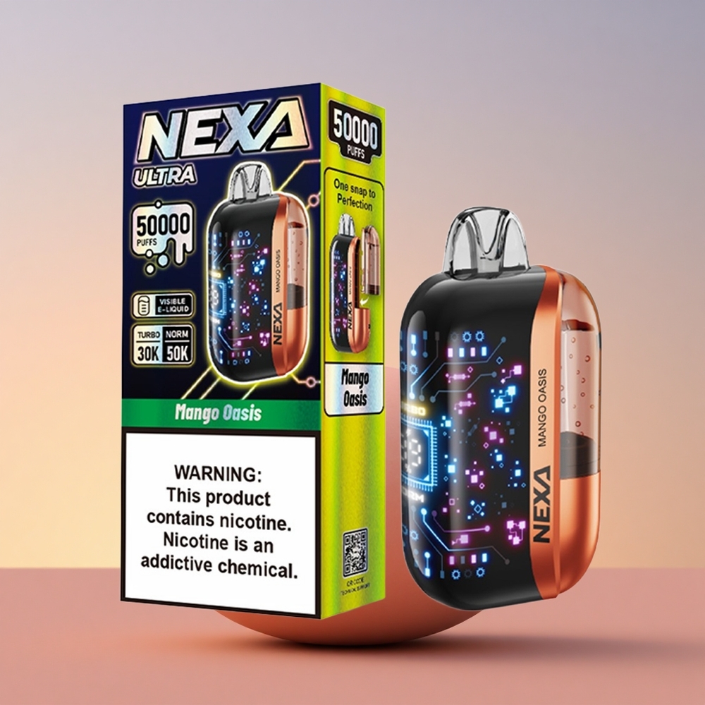 NEXA Ultra 50000 Puffs Mango Oaza z 20ml in 5% Nikotina