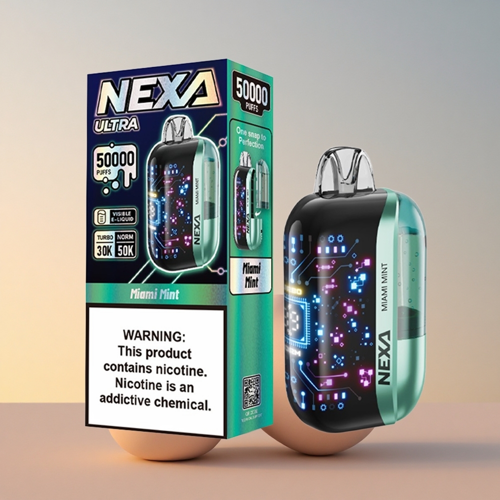 NEXA Ultra 50000 Puffs Miami Mint 20ml 5% 0.9ohm