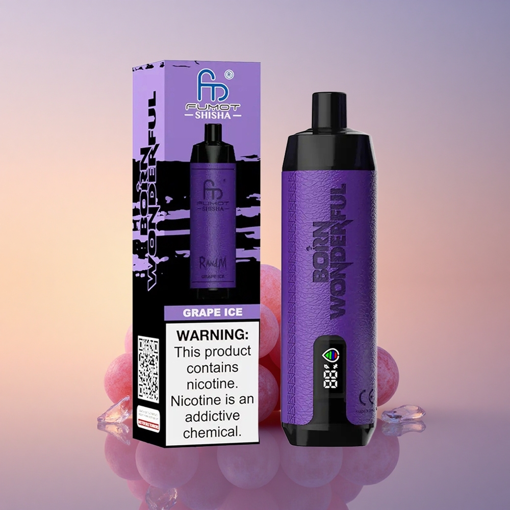 RandM Fumot Shisha 10000 Puffs Grozdov Ledni 18ml 0.6ohm