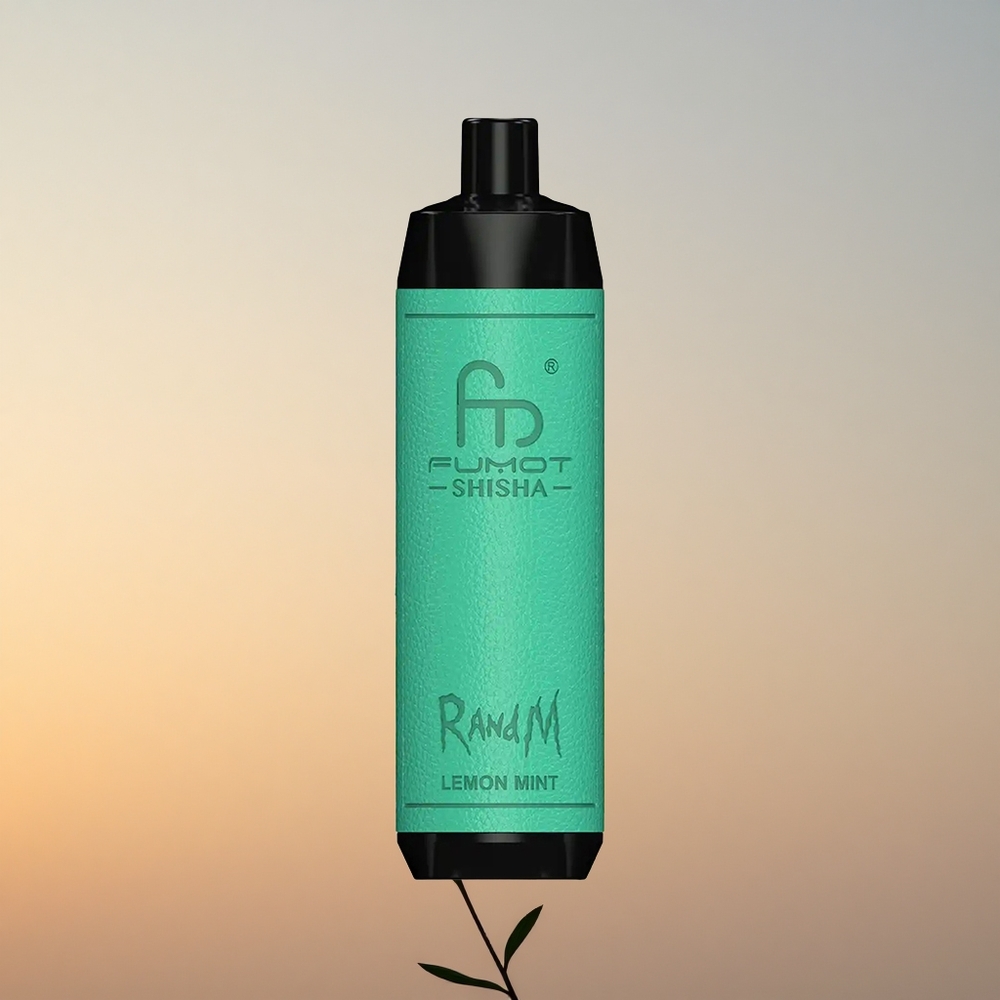 RandM Fumot Shisha 10000 Puffs Limeta Meta z LED Indikatorjem, 18ml E-tekočine, 0,6ohm Mrežna Tuljava