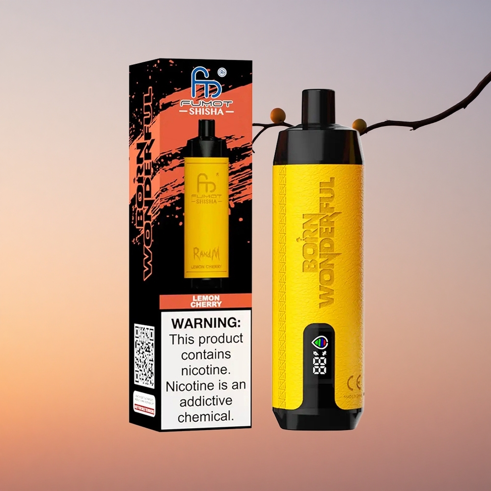 RandM Fumot Shisha 10000 Puffs Limona Češnja 18ml 850mAh 0.6ohm