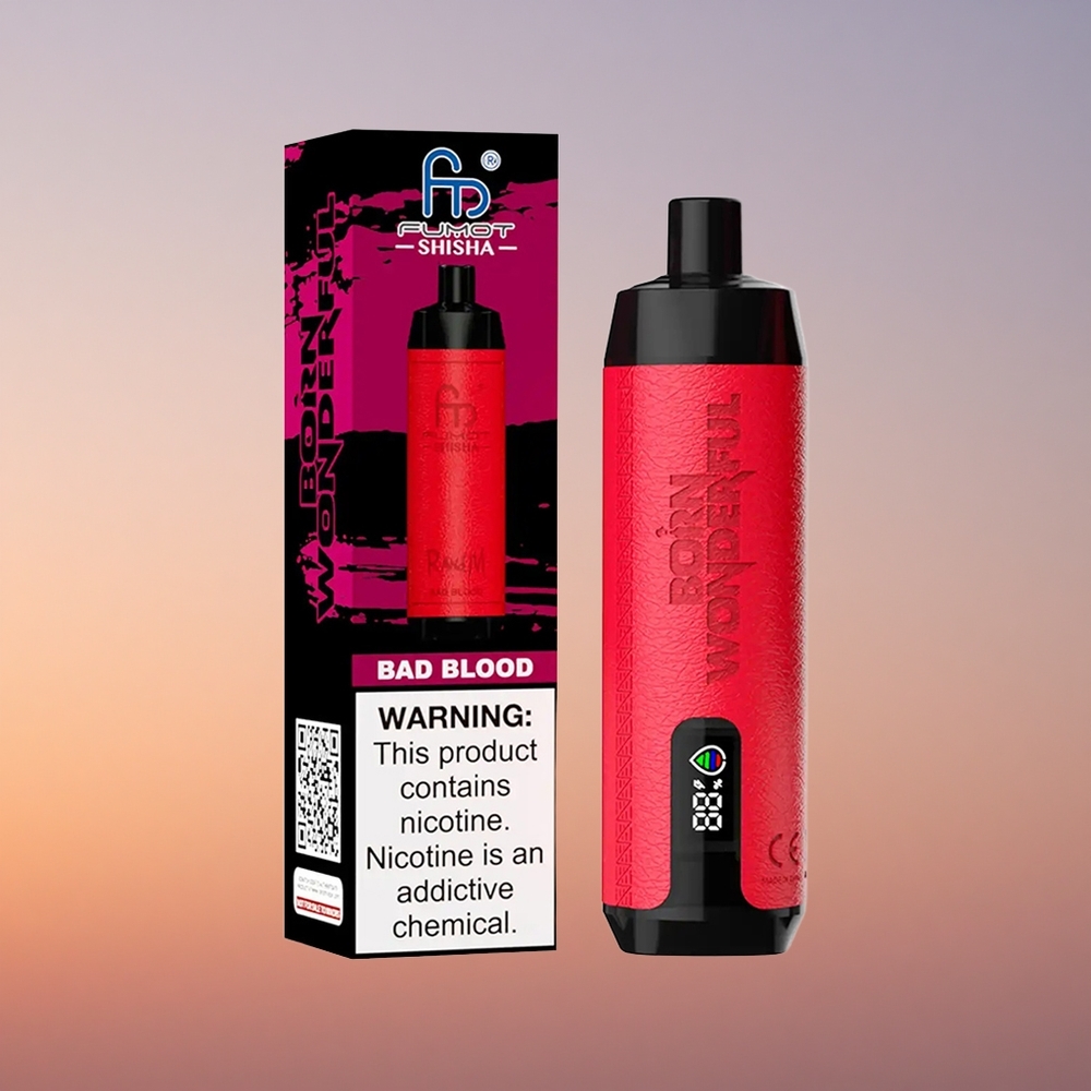 RandM Fumot Shisha 10000 Puffs Slaba Kri 18ml 0.6ohm Mrežna Tuljava