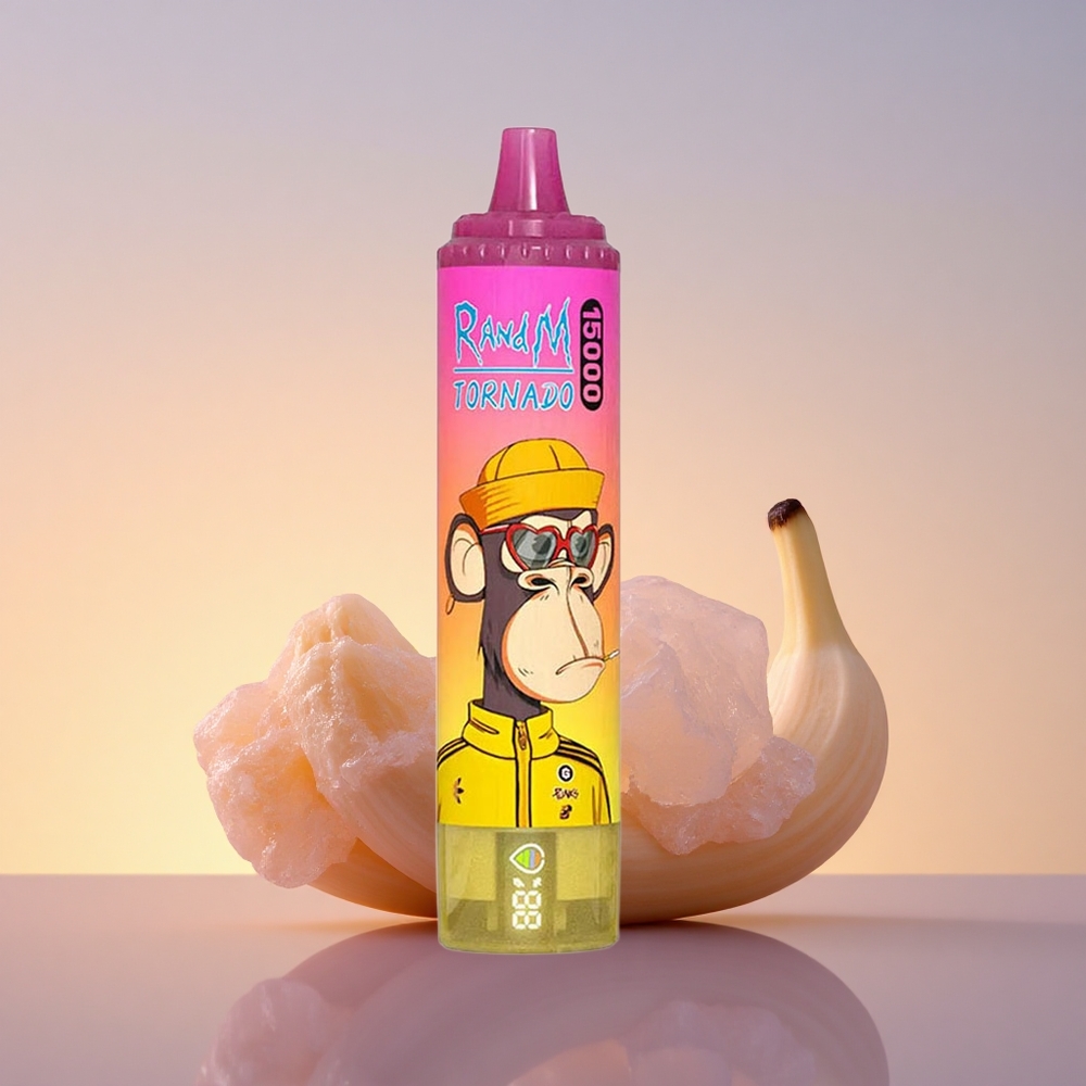 RandM Fumot Tornado 15000 Puffs Banana Ledeni Mraz 25ml Mesh 850mAh