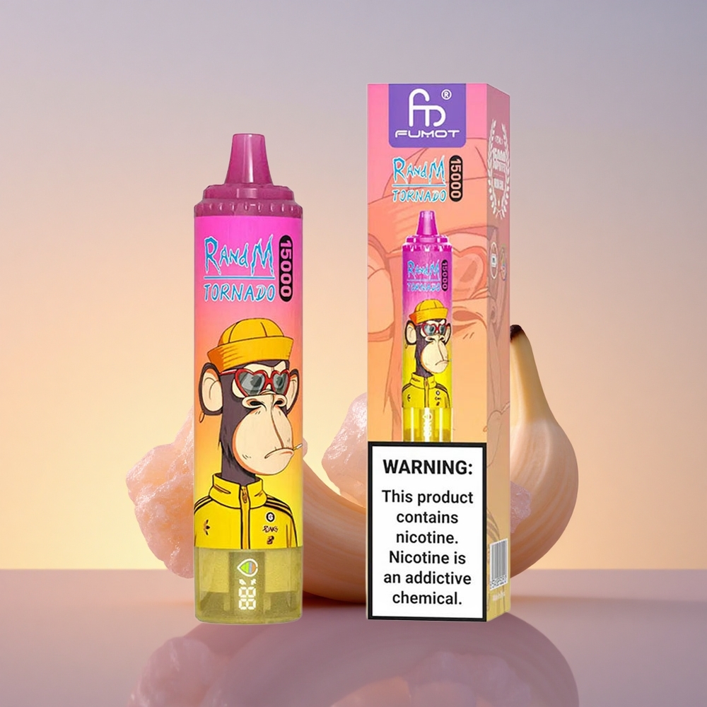 RandM Fumot Tornado 15000 Puffs Banana Ledeni Mraz 25ml Mesh 850mAh