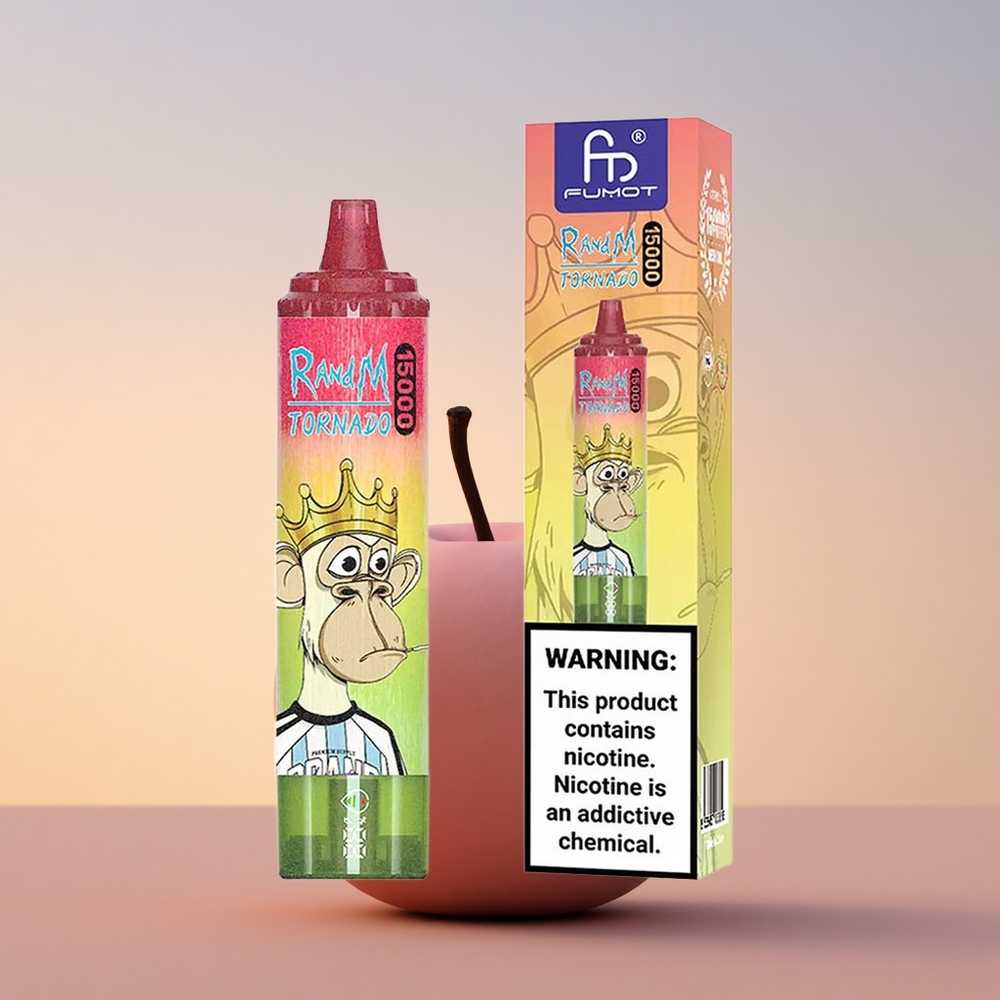 RandM Fumot Tornado 15000 Puffs Jabolko Breskeva Hruška 25ml 0,9 Ohm Mreža