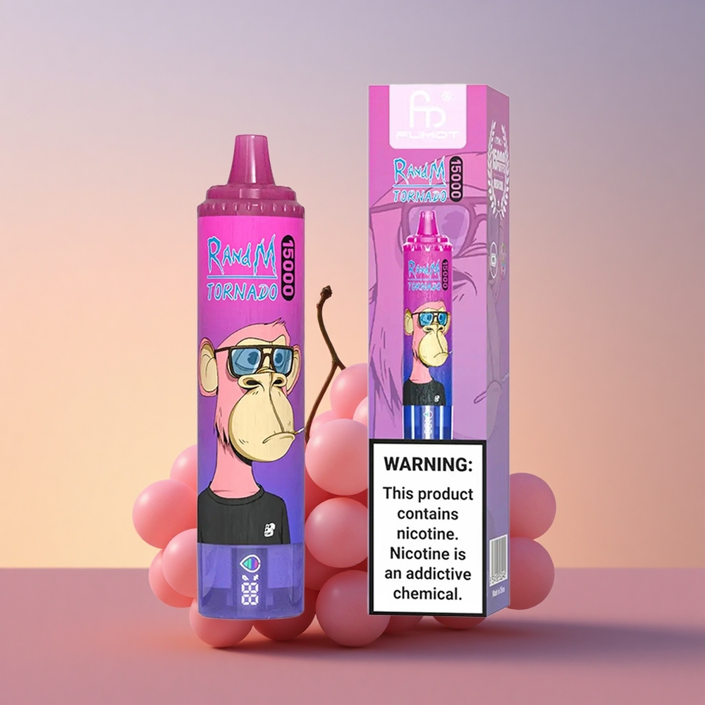 RandM Fumot Tornado 15000 Puffs Jagoda Grozdje 25ml Mesh 850mAh