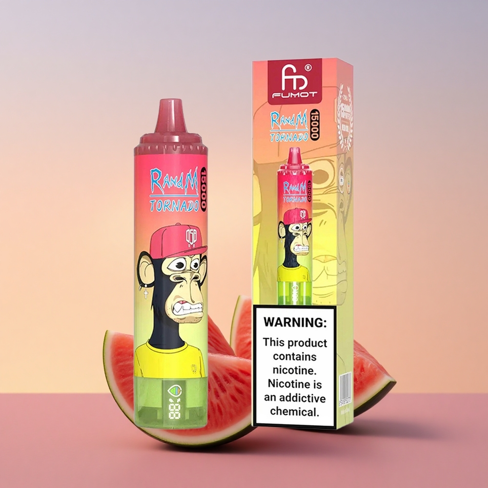 RandM Fumot Tornado 15000 Puffs Jagoda Lubenica Limonada z 25ml in 5% Nikotina