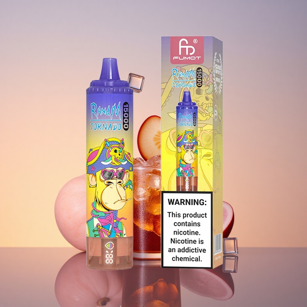 RandM Fumot Tornado 15000 Puffs Kola Led 25ml 850mAh Mrežasta Tuljava