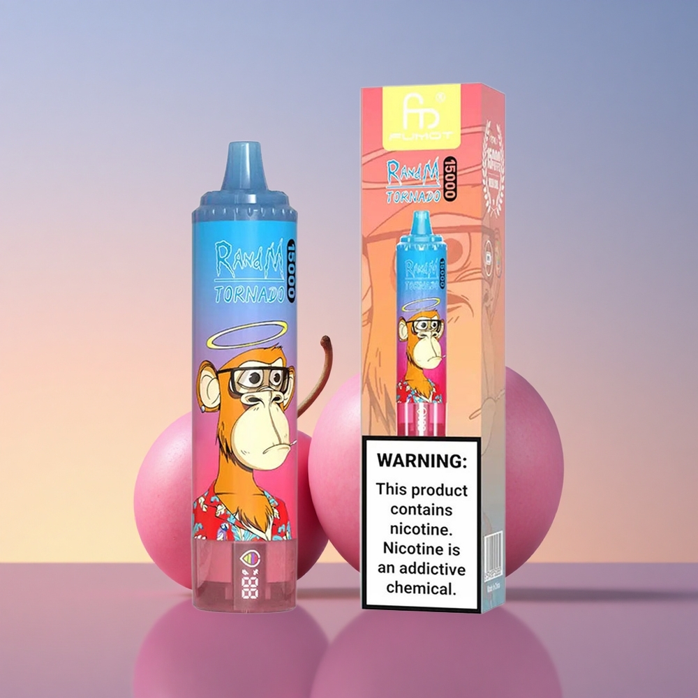 RandM Fumot Tornado 15000 Puffs Modra Malčna Češnja 25ml 0.9 Ohm