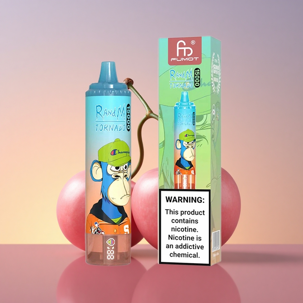 RandM Fumot Tornado 15000 Puffs Češnjeva Kola 25ml 850mAh Mesh