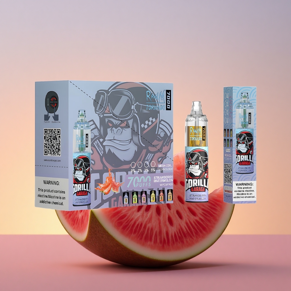 RandM Fumot Tornado 7000 Puffs Jagoda Lubenica 14 ML Mrežasta Tuljava