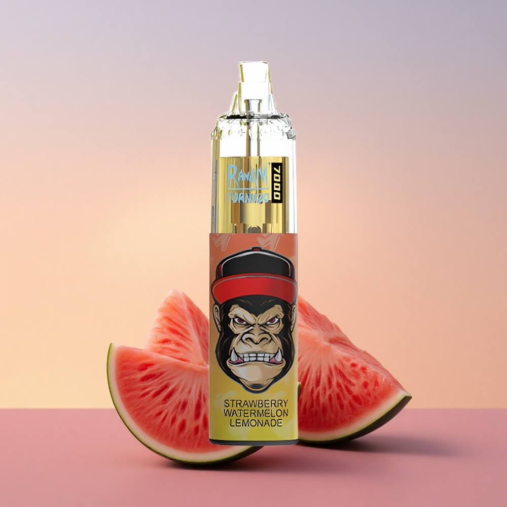RandM Fumot Tornado 7000 Puffs Jagodno-Lubenčkova Limonada z Mešičastim Navitjem in Nastavljivim Zrakom