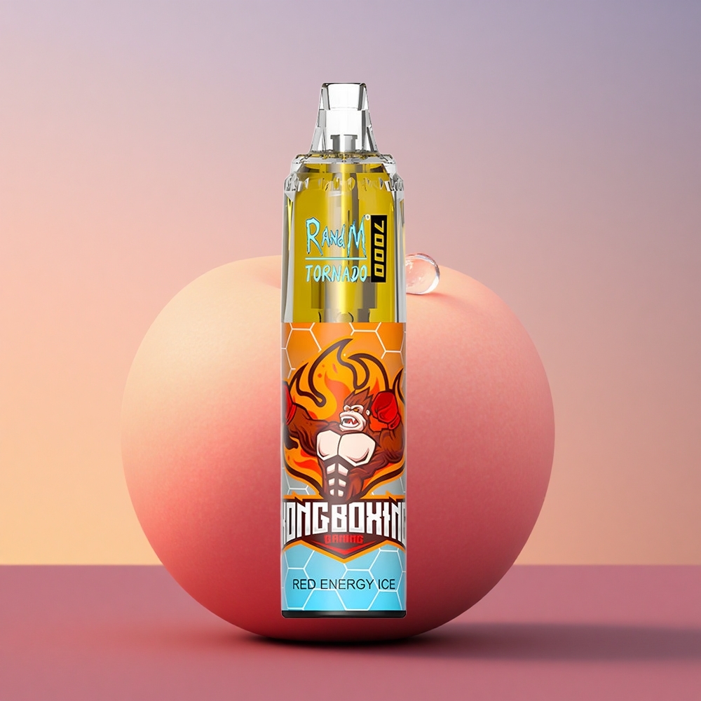 RandM Fumot Tornado 7000 Puffs Rdeča Energija Led z 14 ML E-tekočino in Nastavljivim Zrakom