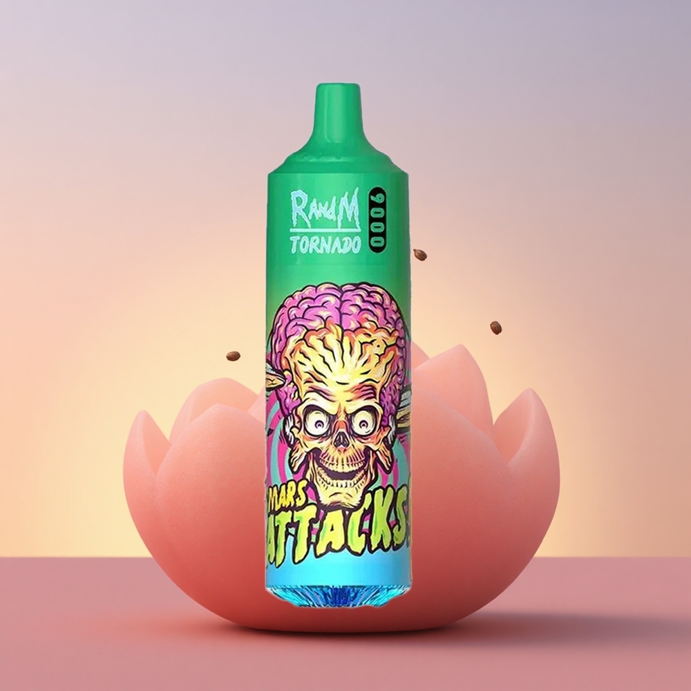 RandM Fumot Tornado 9000 Puffs Jagodna Limonada z Mešanico in RGB zaslonom