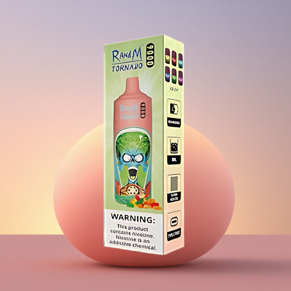 RandM Fumot Tornado 9000 Puffs Medvedki z Mešanimi Okusi in RGB Osvetlitvijo
