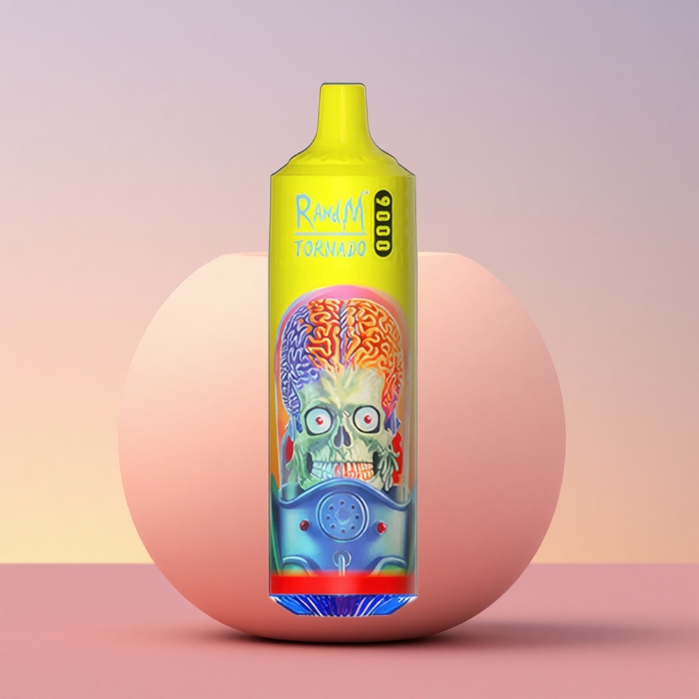 RandM Fumot Tornado 9000 Puffs Roza Limonada z Mešanico in RGB Displejem